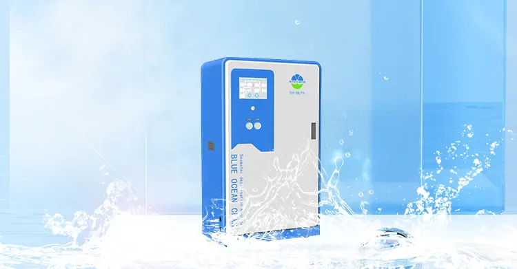 Portable seawater desalination machine for ships, islands, coastal hotels, etc.