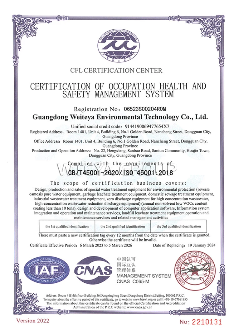 Certificate of Occupational Health&Safety Management System thêm khóa học