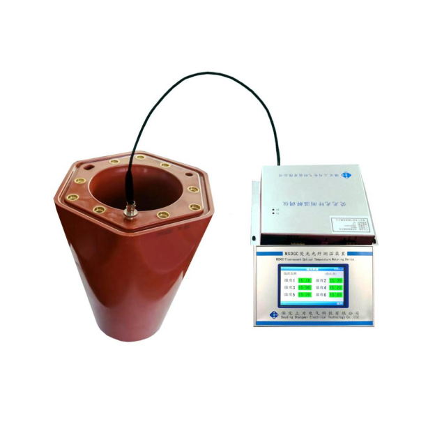 Cable plug fluorescent fiber temperature on-line monitoring system MSDGCP