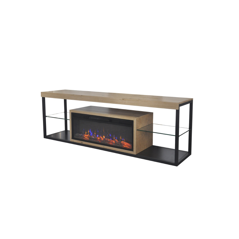 Electric Fireplace with Mantel Wooden Surround, YSL-EFP-306