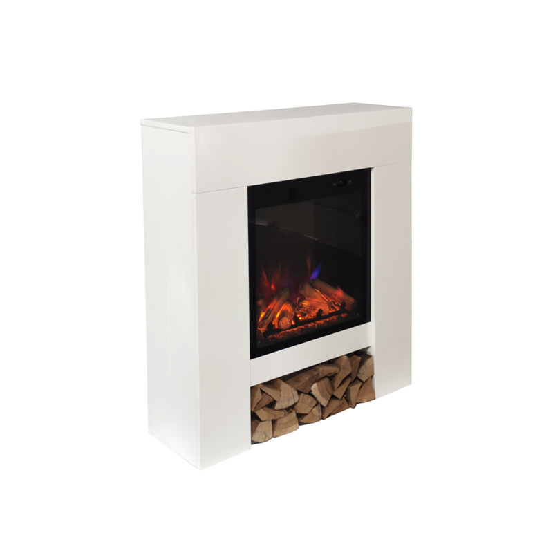 White Glass MDF Arc Electric Fireplace Heater, YSL-EFP-404