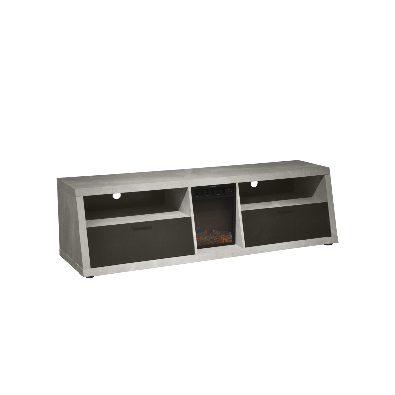 Minimalist Style Wooden TV Stand with Electric Fireplace,YSL-EFP-312
