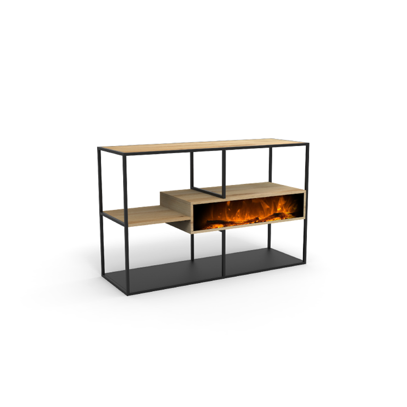 Storage Rack With Electric Fireplace, YSL-EFP-325