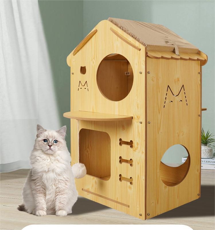 Factory Supply Wood Pet Cages With Bowl,C018