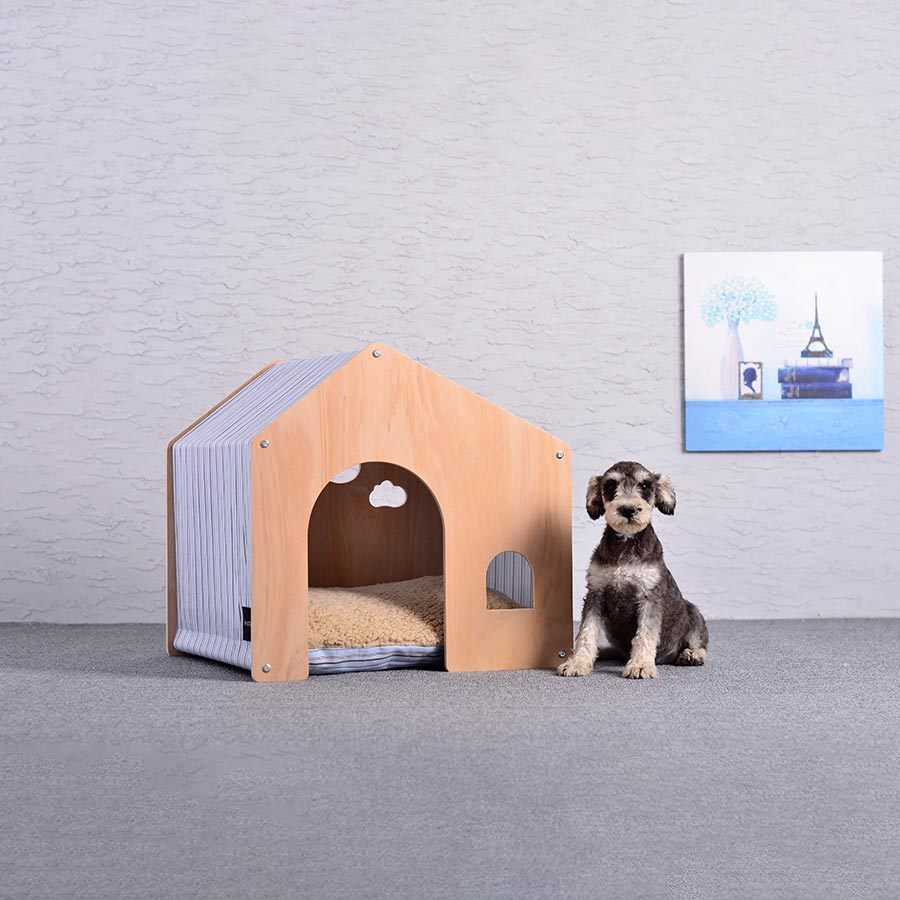 Small Animal Decorative Wood Cat And Dog House, H96-2
