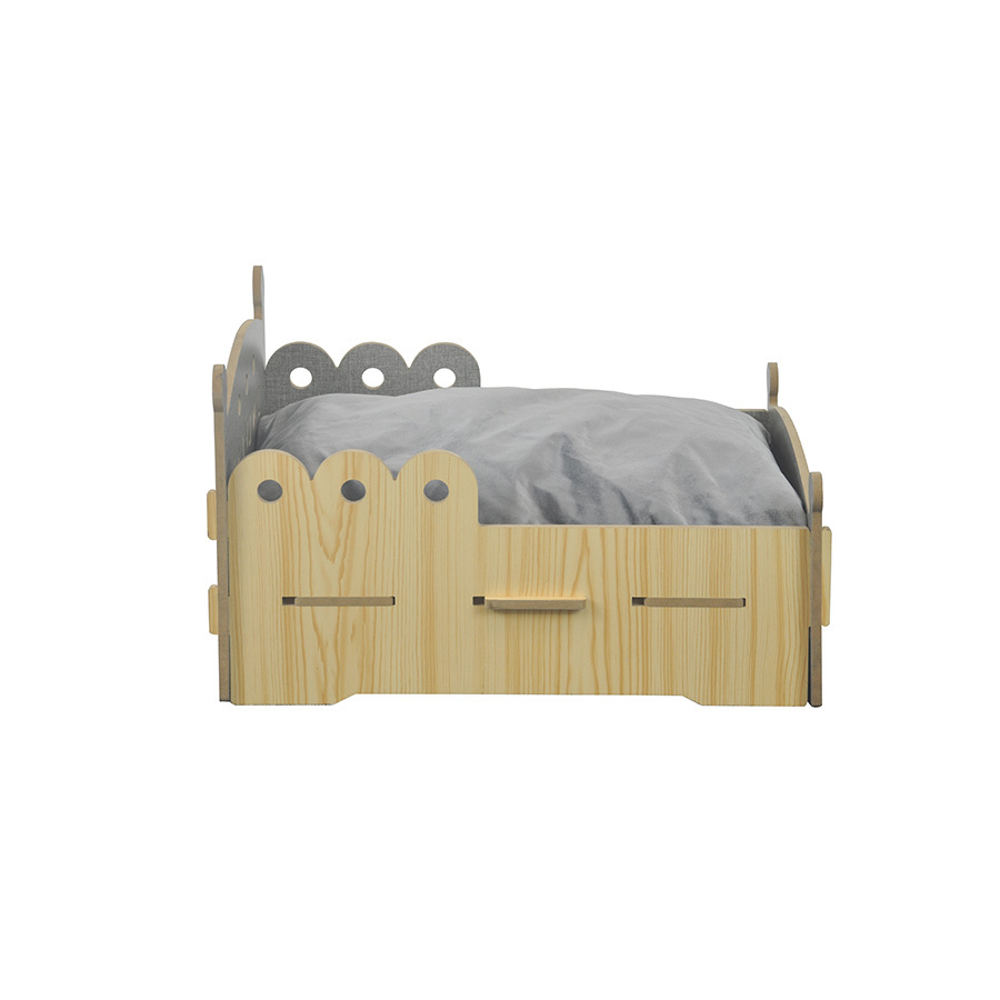 Wooden Frame Pet Dog Bed, YSL240410-2