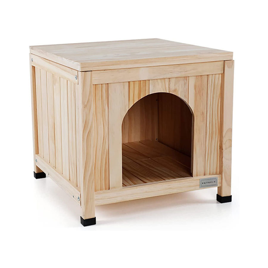 Multifunctional Natural Wooden Puppy House, YSL24078