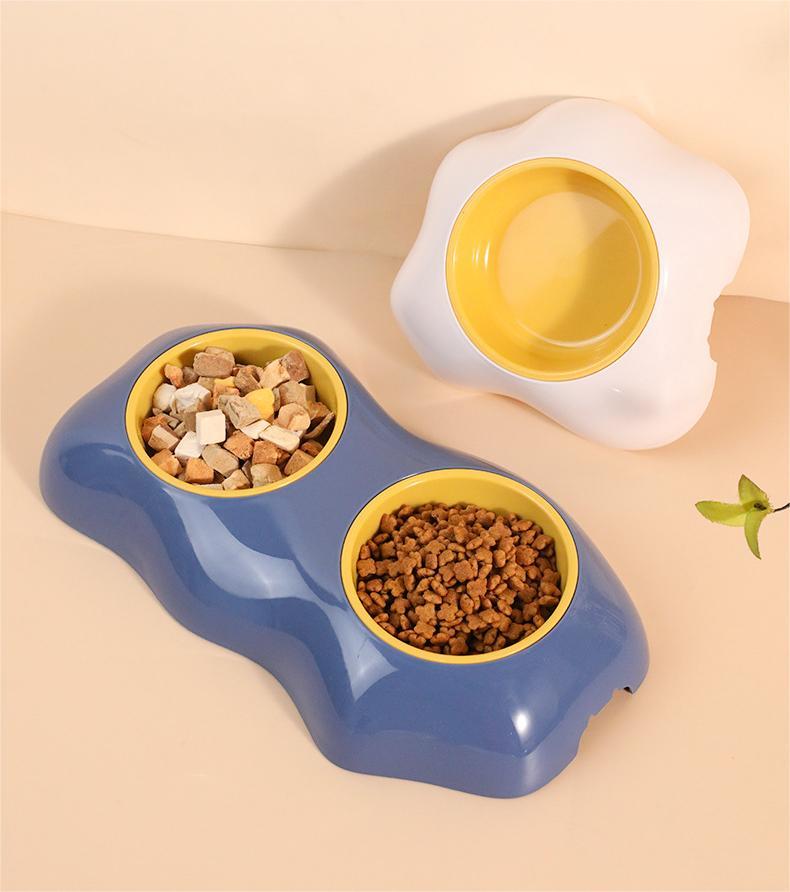Plastic Single Double Pet Feeding Food Bowl,YSL240409-4