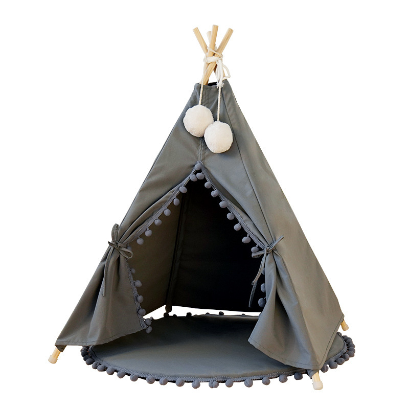 Washable Comfortable Indoor Pet Teepee Tent, C22