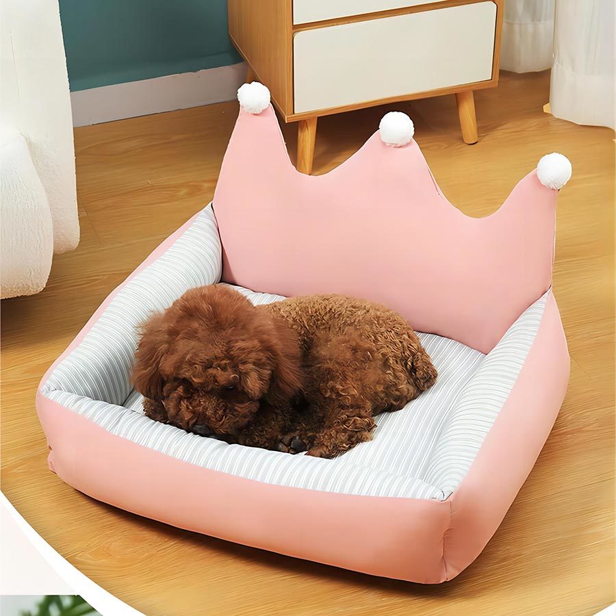 Manufacturer Wholesale Dog Bed With Crown Shape, YSL24066