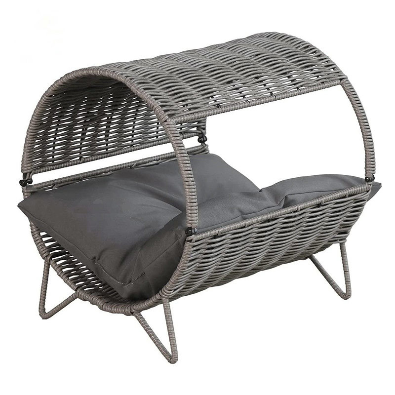 Rattan Wicker Pet Tunnel With Hammock, YSL240335