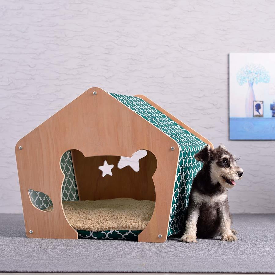 Shelter Wooden Pet House, H88-2