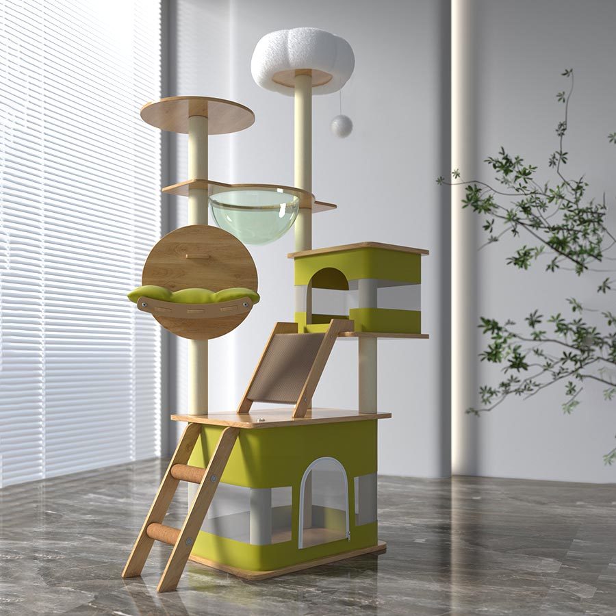 New Design Scratcher Luxurious Playing Cat Tree With Hammock,Y-22