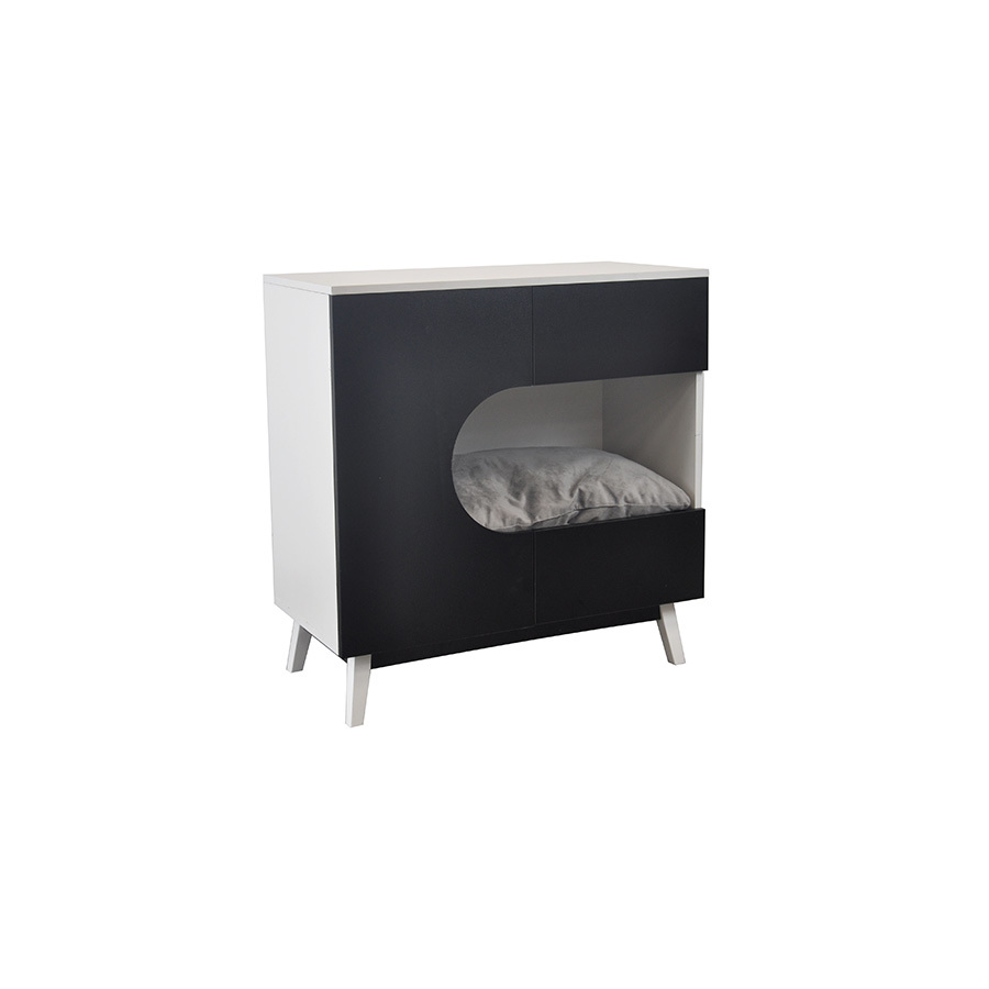 Cat House With Solid Wood Feet, YSL240410-31