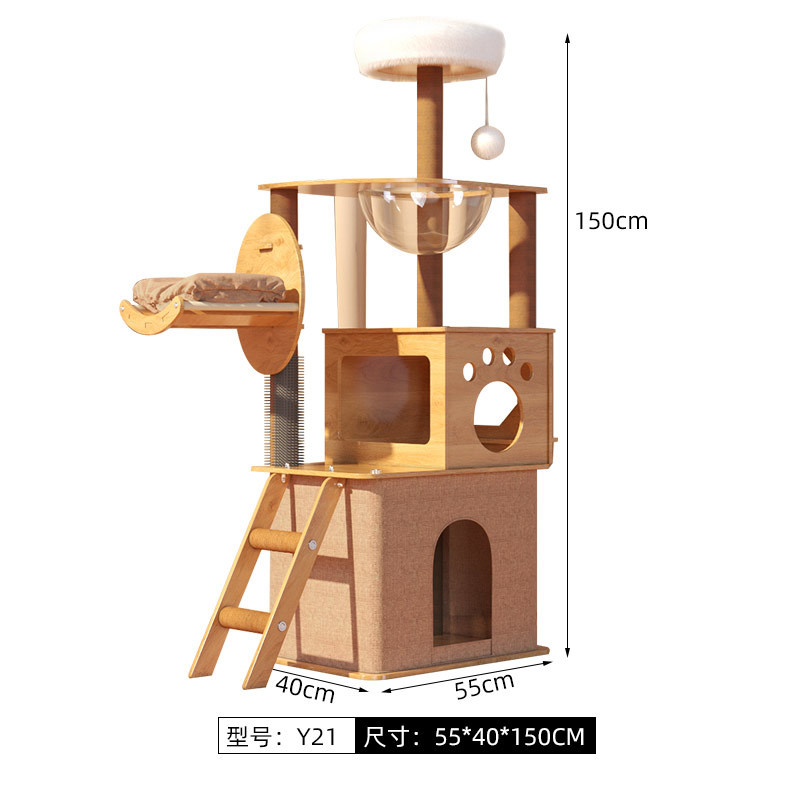Cat tree with scrapers