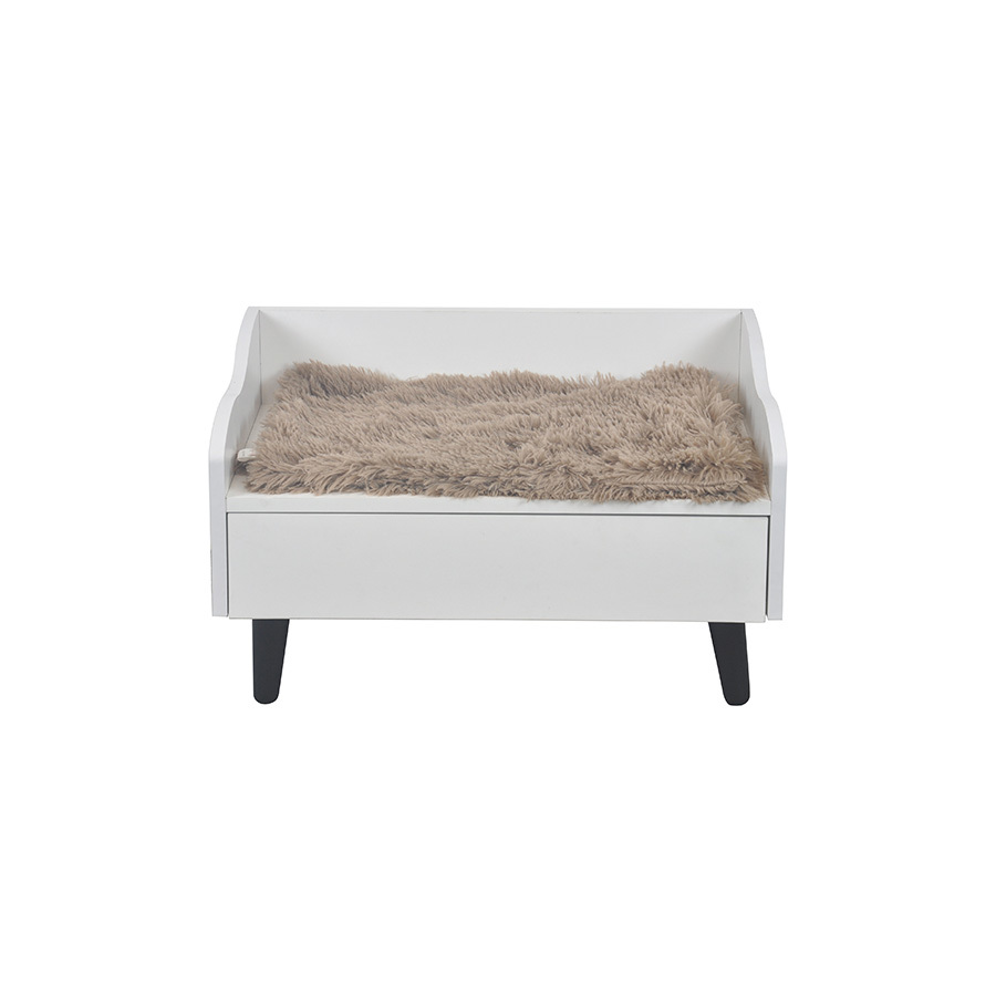 Cat Bed With Drawer Legs In Solid Wood, YSL240410-6