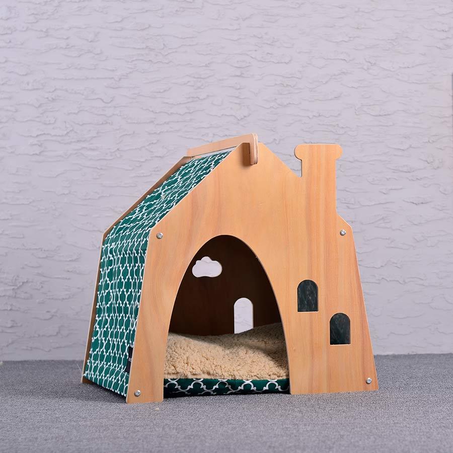 Wooden Outdoor  Portable Pet House, H92-1
