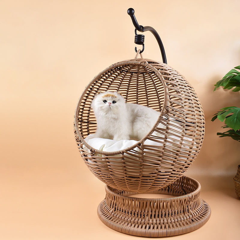 Hanging Rattan Pet Bed manufacturer in China