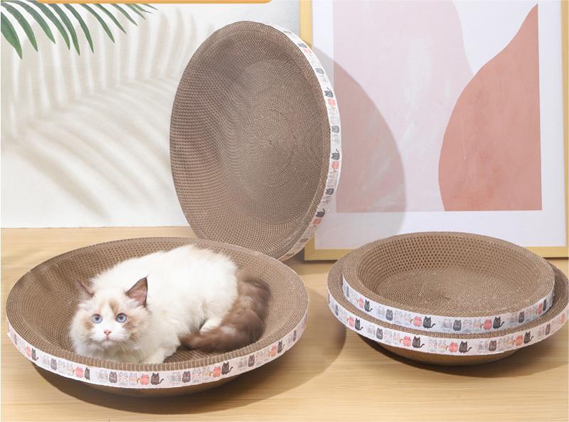 New Design Bowl Shaped Cat Scratcher Lounge Bed,YSL240409-17