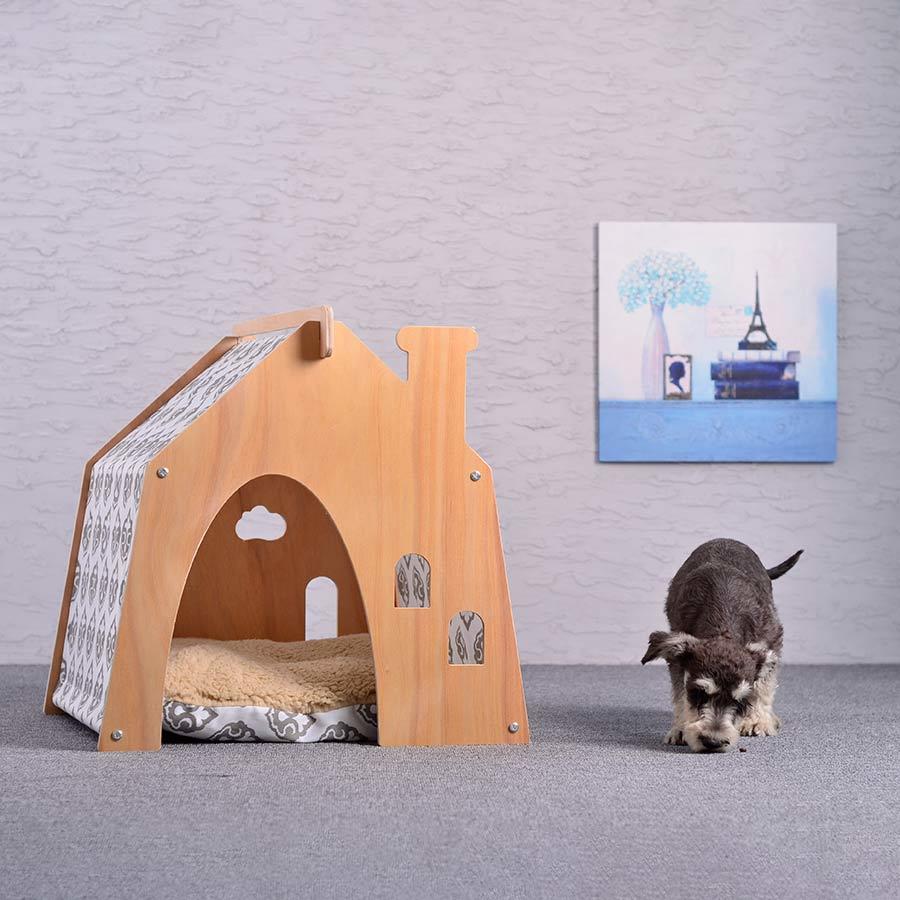 Wooden Outdoor  Portable Pet House, H92-1