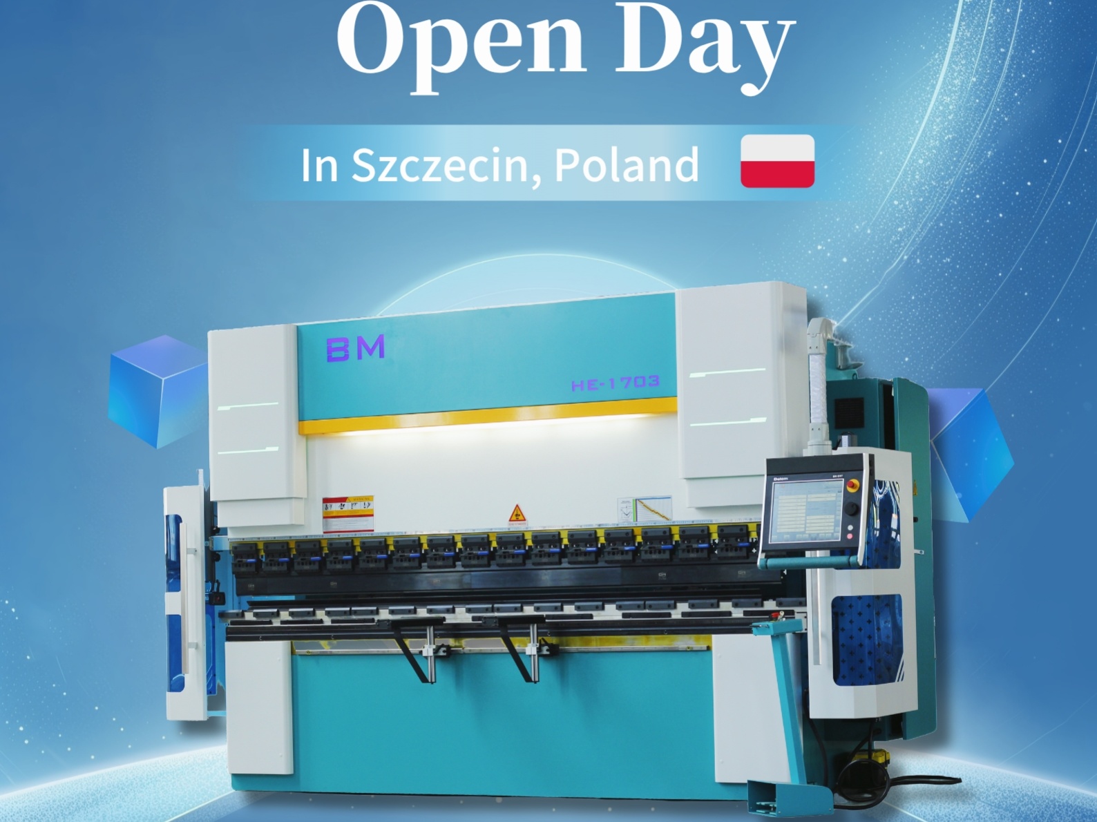 🇵🇱 You're Invited: BM Open Day in Poland – Experience the Power of the HE1703 Press Brake!