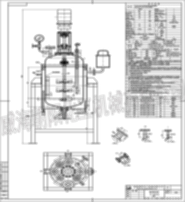 俄羅斯某制藥廠(chǎng)4套250L噴涂PFA反應釜