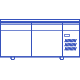 Under-counter refrigerator