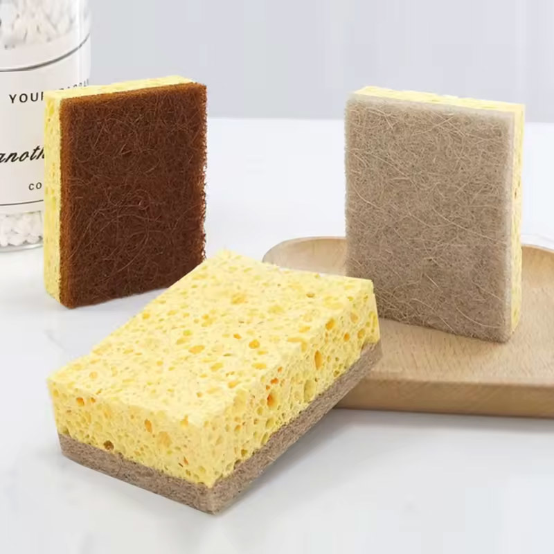 Cellulose scouring pad