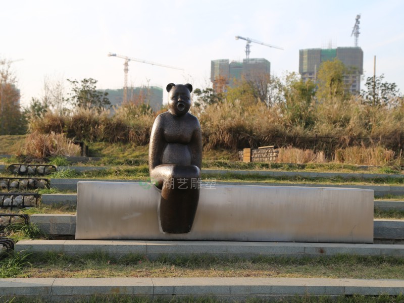 華僑城2013東湖雕塑展之"等待"-鍛銅雕塑|不銹鋼雕塑