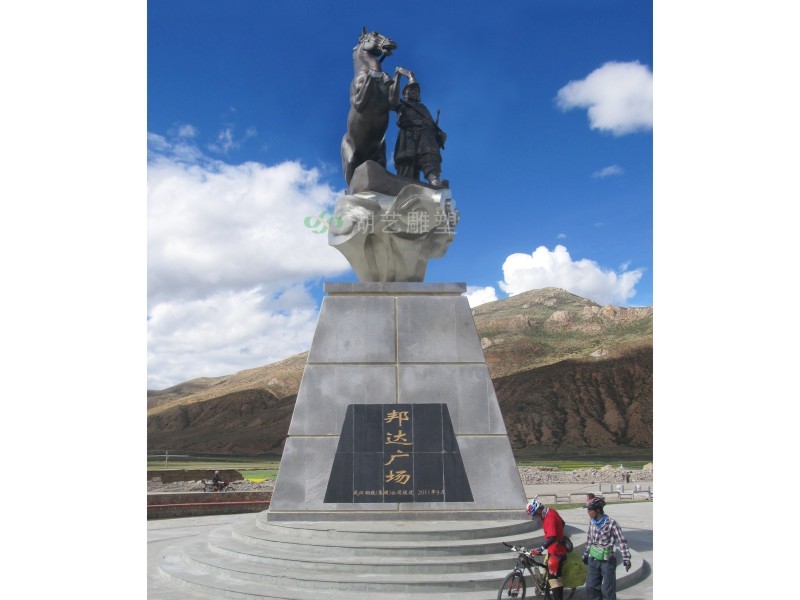 邦達廣場主題雕塑"天上康巴"-鍛銅雕塑|不銹鋼雕塑
