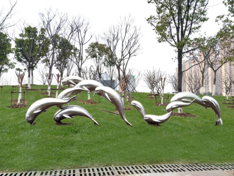 墨水湖濕地公園之"暢游"-不銹鋼雕塑