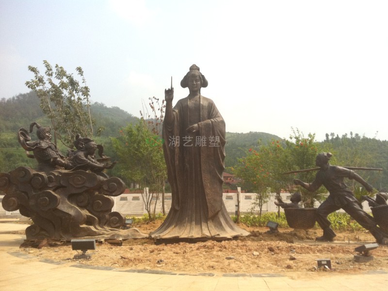 鄖西縣七夕廣場(chǎng)雕塑之"王母"-鑄銅雕塑