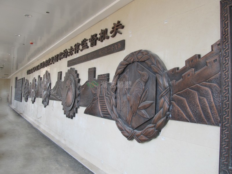 青山文化墻浮雕系列-鍛銅浮雕