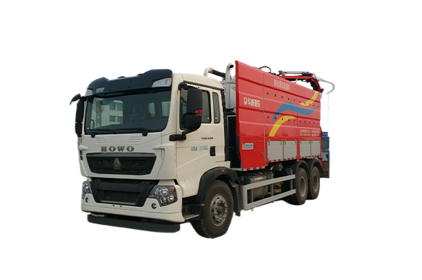 Howo TX Truck with Tank Cleaning Suction Pipeline Combined Dredging Truck