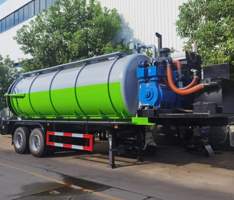 2 Axle 20000 Liter Vacuum Sewage Tanker Semi Trailer 2 Axle 20000 Liter Vacuum Sewage Tanker Semi Trailer