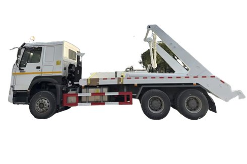 HOWO 6×4 Swing Arm Garbage Truck 14CBM with Hanging Chain and Hydraulic Lifting Waste Removal Truck
