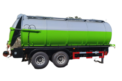 2 Axle 20000 Liter Vacuum  Sewage Tanker Semi Trailer