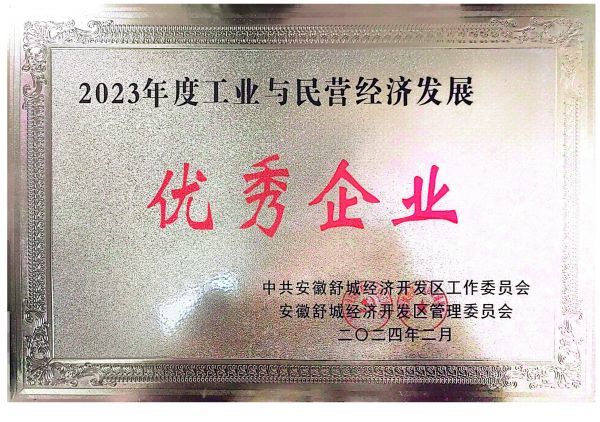 2023年度工業與民營經濟發展 優秀企業 2023年度工業與民營經濟發展 優秀企業