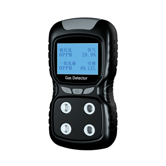 Portable voice-activated 4-in-1 gas detector
