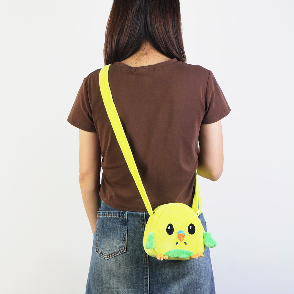 Plush crossbody bag