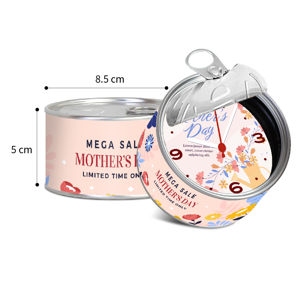 Mother's Day Tin Clock Mother's Day Tin Clock