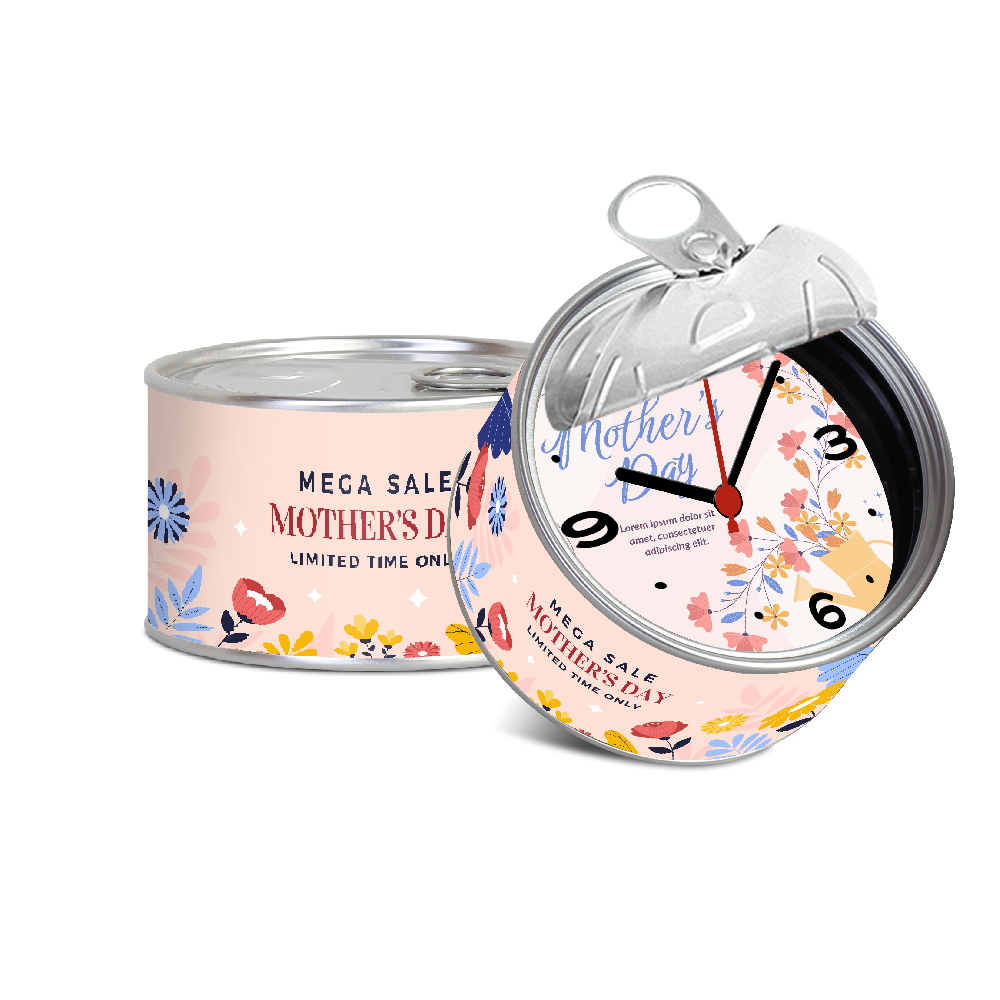 Mother's Day Tin Clock Mother's Day Tin Clock
