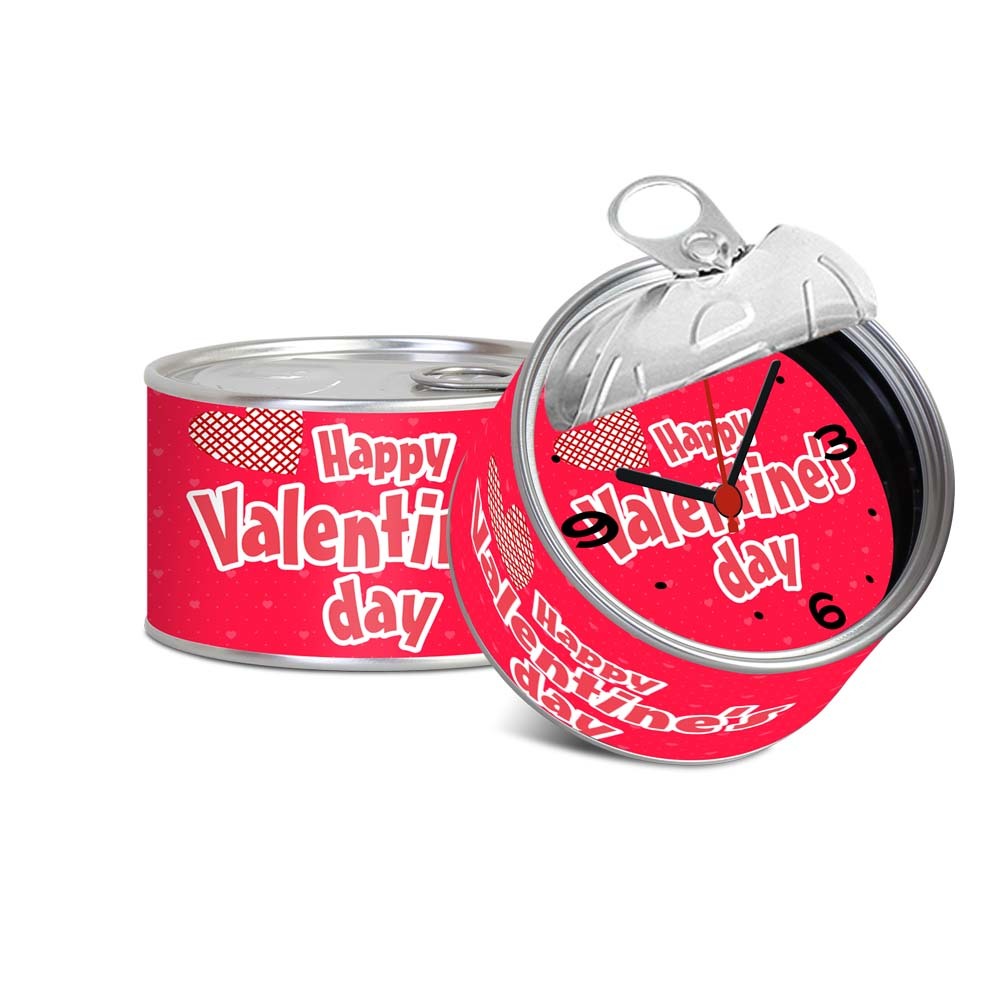 Heart tin clock