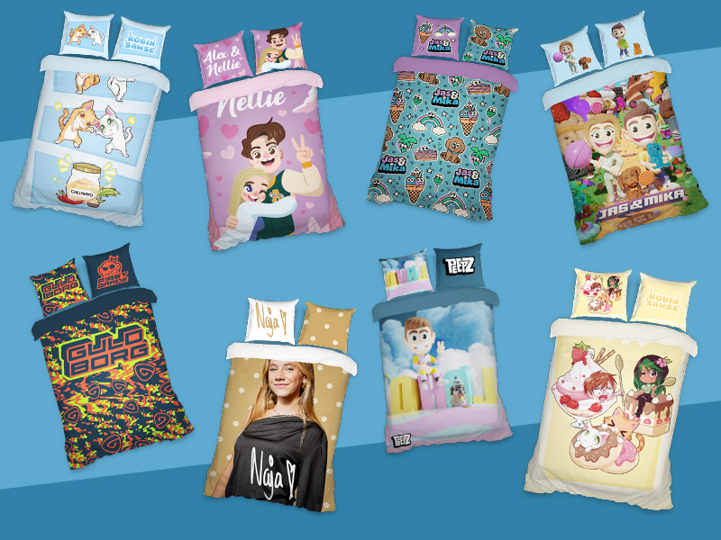 Firstgrade and Youtubers signed jointly Bedsheets Firstgrade and Youtubers signed jointly Bedsheets