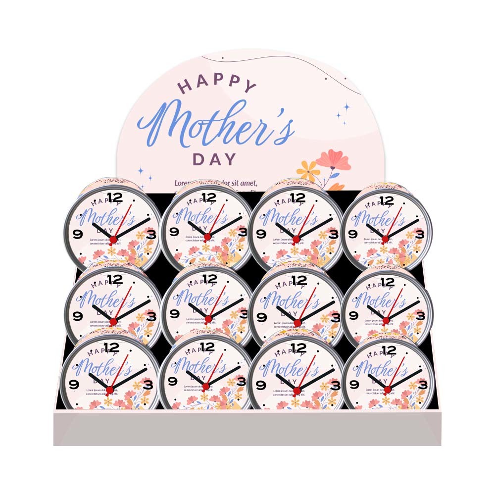 Mother's Day Tin Clock Mother's Day Tin Clock