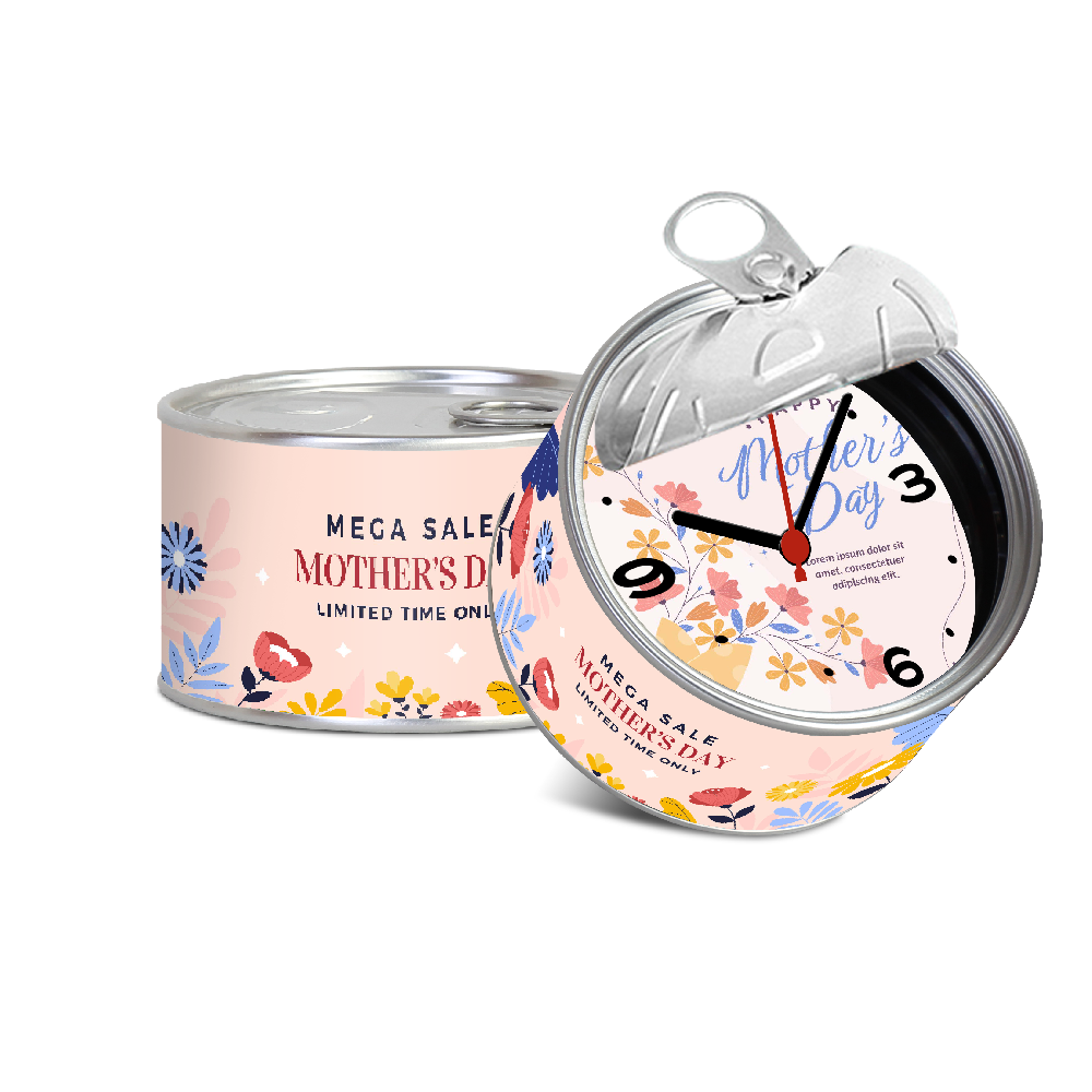 Mother's Day Tin Clock Mother's Day Tin Clock