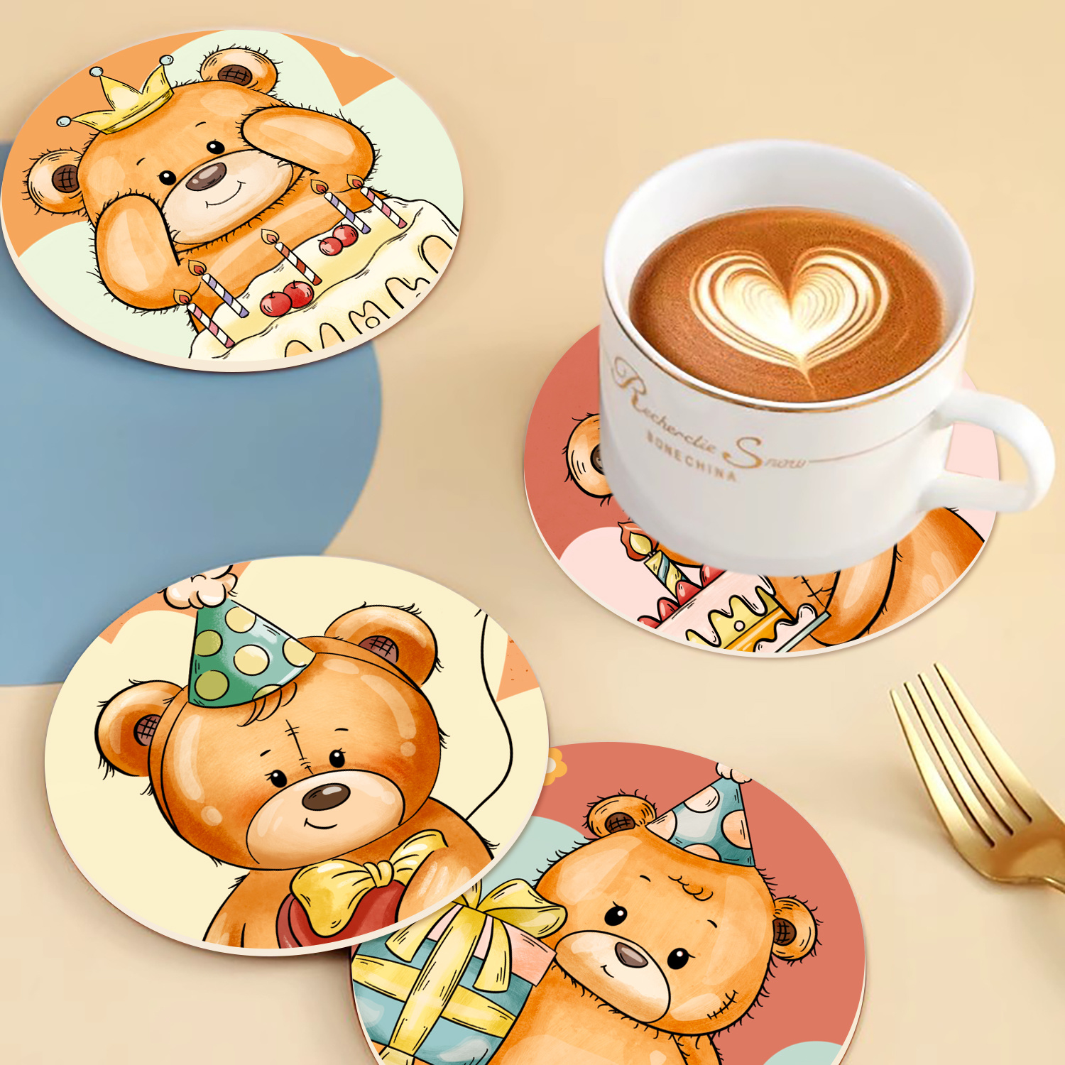 Cartoon Pattern Coaster