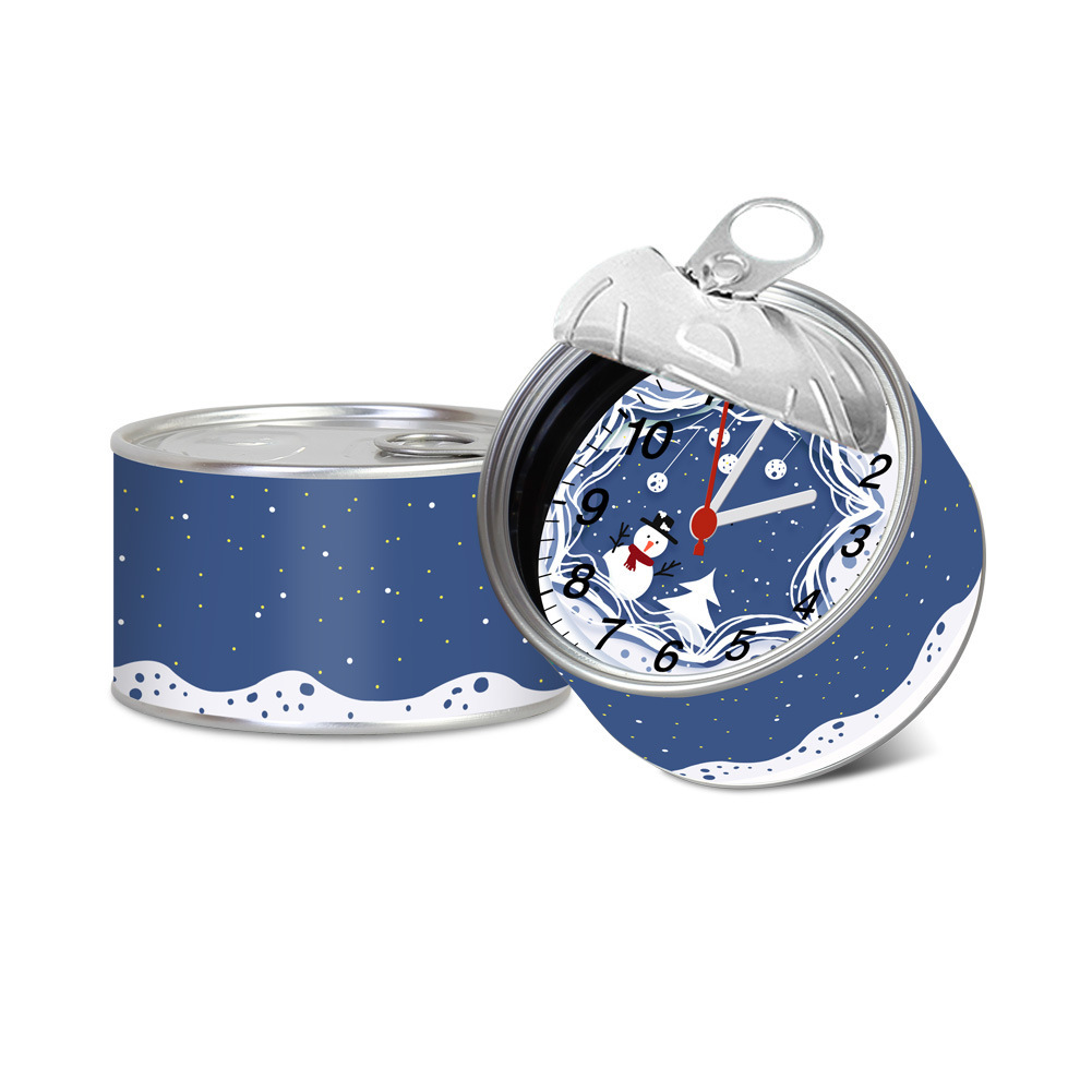 Christmas tin clock