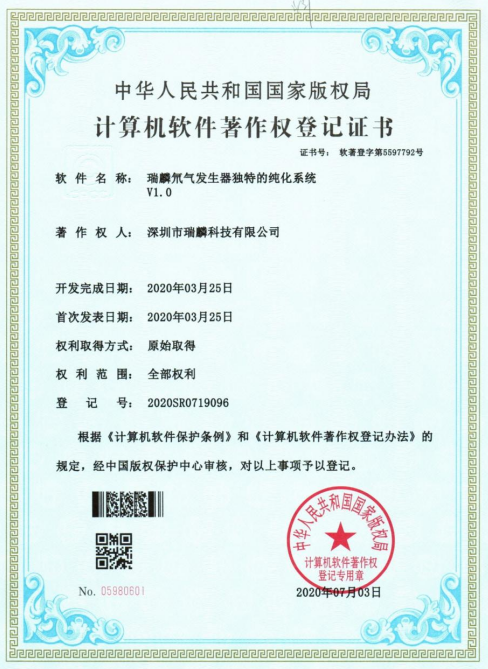 瑞麟氘气发生器独特的纯化系统Y1.0