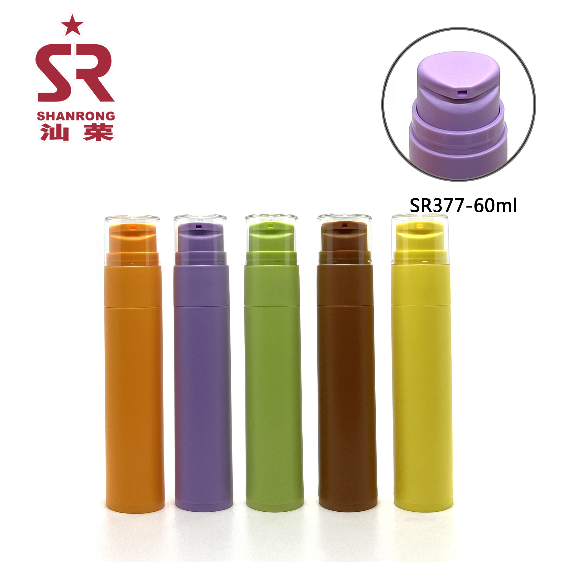 SR377 60ml PP 按压式真空乳液瓶